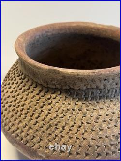 Antique Old Native American Indian Red Clay Pottery Jar Incised Pattern 1880's Antique Old Native American Indian Red Clay Pottery Jar Incised Pattern 1880's