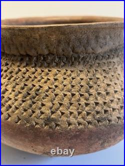 Antique Old Native American Indian Red Clay Pottery Jar Incised Pattern 1880's Antique Old Native American Indian Red Clay Pottery Jar Incised Pattern 1880's