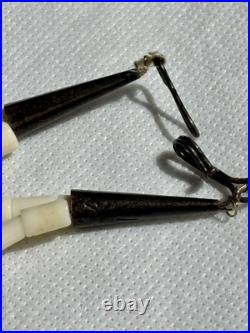 Antique Old Pawn Native American White Coral Necklace Needs Re-stringing 20