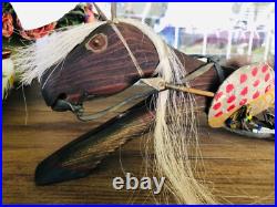 Antique Sioux Indian Horse Dance Stick By Marlin Kills-In-Sight Native American