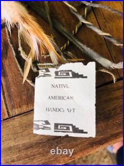 Antique Sioux Indian Horse Dance Stick By Marlin Kills-In-Sight Native American