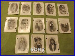 Antique c. 1900 THE AMERICAN INDIAN Souvenir Playing Cards Minty Cards. Missing 2