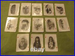 Antique c. 1900 THE AMERICAN INDIAN Souvenir Playing Cards Minty Cards. Missing 2