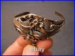 Artist Signed Native American Indian Sterling Bracelet Ring 2