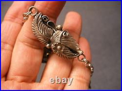 Artist Signed Native American Indian Sterling Bracelet Ring 2