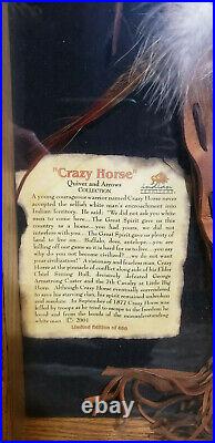 Authentic Crazy Horse Quiver & Arrows Native American With COA Lakota Oglala Souix