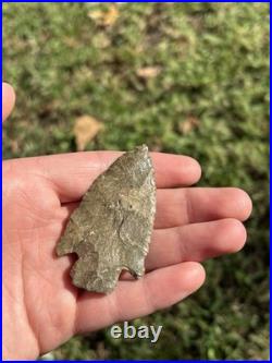 Authentic Native American Indian Artifact, OK Haskell Arrowhead /w 2 COAs
