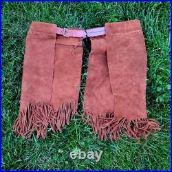 Authentic Native American Leather Beaded Ceremonial Rain Dance Outfit