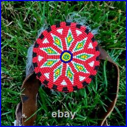 Authentic Native American Leather Beaded Ceremonial Rain Dance Outfit