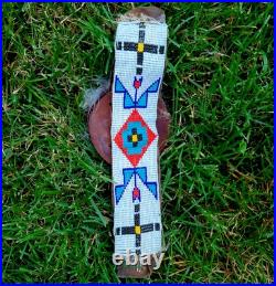 Authentic Native American Leather Beaded Ceremonial Rain Dance Outfit