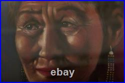 Authentic Native American woman painting one of a kind Ogallala Nebraska