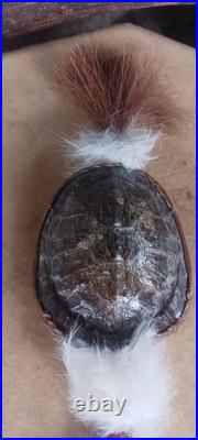 Awesome Native American Shaman Rattle Red Ear Slider Legal Very Nice