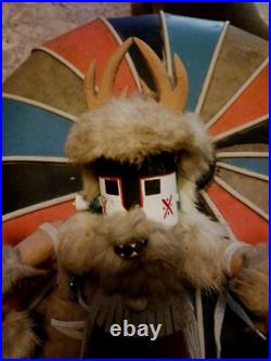 Awesome Old Native American Navajo Kachina Deer Very Nice