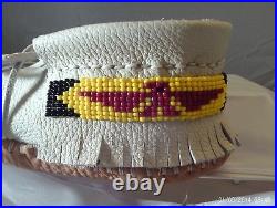 Beaded Moccasins Native American Style Size 5 Women's