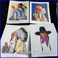 Blackfoot Indians of Glacier National Park 20 PRINTS & Booklet Winold Reiss 1958