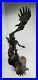 Buck McCain Bronze Soaring Spirit Native American Indian with Eagles