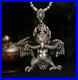 C25 Pendant Birdman Native American Shaman 5 x 4 cm Sterling Silver 925