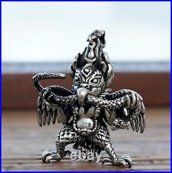 C25 Pendant Birdman Native American Shaman 5 x 4 cm Sterling Silver 925