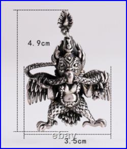 C25 Pendant Birdman Native American Shaman 5 x 4 cm Sterling Silver 925