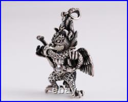 C25 Pendant Birdman Native American Shaman 5 x 4 cm Sterling Silver 925