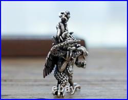 C25 Pendant Birdman Native American Shaman 5 x 4 cm Sterling Silver 925