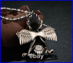 C25 Pendant Birdman Native American Shaman 5 x 4 cm Sterling Silver 925