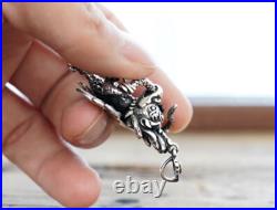 C25 Pendant Birdman Native American Shaman 5 x 4 cm Sterling Silver 925