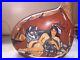 Ceramic Bisque Native American Indian Woman Wolves Jug Vase 12 x 15