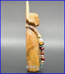 Corn Maiden Fetish Andy Roberta Abeita Isleta Marble/Alabaster/Turquoise/Pearl/