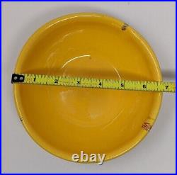 Creek Nation Pottery Indian Yellow Red Drip Plates and Bowls Vintage Frankoma