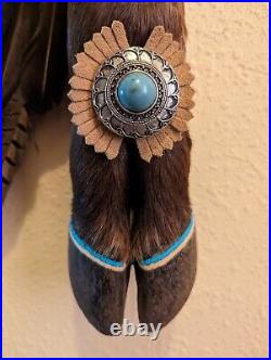 Decorated Elk Deer Hoof Southwest Decor Wall Art Native American Inspired