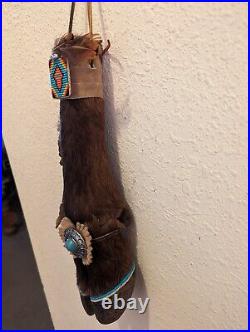 Decorated Elk Deer Hoof Southwest Decor Wall Art Native American Inspired