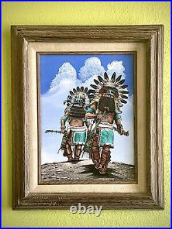 Duane Dishta Kachina Painting 1987 9x13 Native American Art