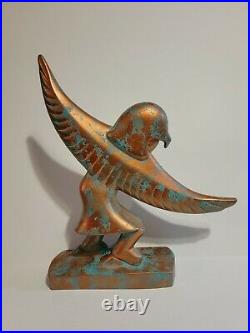 Eagle Dancer Native American Ceramic Sculpture Pottery Vintage BJ c 1996
