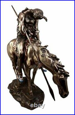 Ebros Large Detailed End of The Trail Statue Brave Indian Native Warrior 23Tall