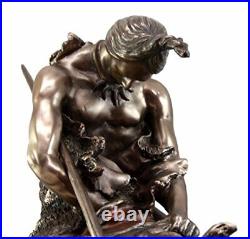 Ebros Large Detailed End of The Trail Statue Brave Indian Native Warrior 23Tall