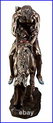 Ebros Large Detailed End of The Trail Statue Brave Indian Native Warrior 23Tall