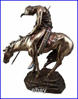 Ebros Large Detailed End of The Trail Statue Brave Indian Native Warrior 23Tall