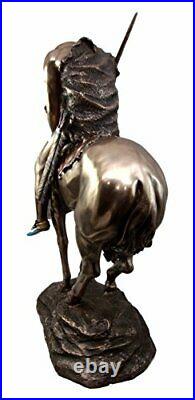 Ebros Large Detailed End of The Trail Statue Brave Indian Native Warrior 23Tall