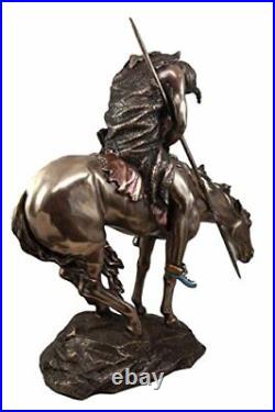 Ebros Large Detailed End of The Trail Statue Brave Indian Native Warrior 23Tall