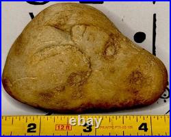 Effigy Native American Indian Authentic Stone Effigy Carved/Paint, 5.4 oz. VA