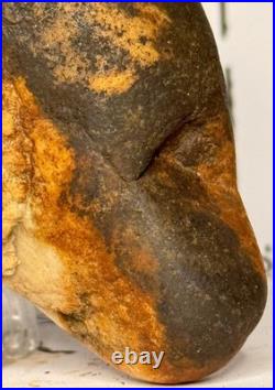 Effigy Native American Indian Authentic Stone Effigy Carved/Paint, 5.4 oz. VA