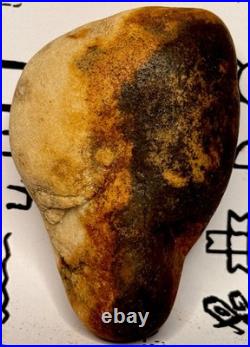 Effigy Native American Indian Authentic Stone Effigy Carved/Paint, 5.4 oz. VA