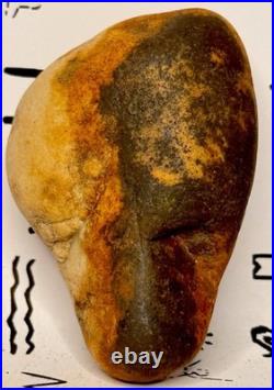 Effigy Native American Indian Authentic Stone Effigy Carved/Paint, 5.4 oz. VA
