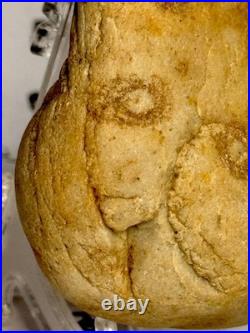 Effigy Native American Indian Authentic Stone Effigy Carved/Paint, 5.4 oz. VA