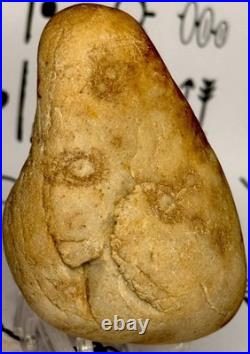 Effigy Native American Indian Authentic Stone Effigy Carved/Paint, 5.4 oz. VA