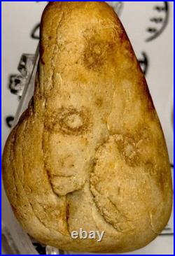 Effigy Native American Indian Authentic Stone Effigy Carved/Paint, 5.4 oz. VA