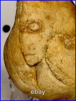 Effigy Native American Indian Authentic Stone Effigy Carved/Paint, 5.4 oz. VA