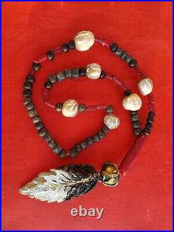 Ethnic jewelry tribal necklace beads hopi style natives american feather eagle 1