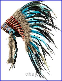 Feather Headdress Native American Indian Inspired Choose Color